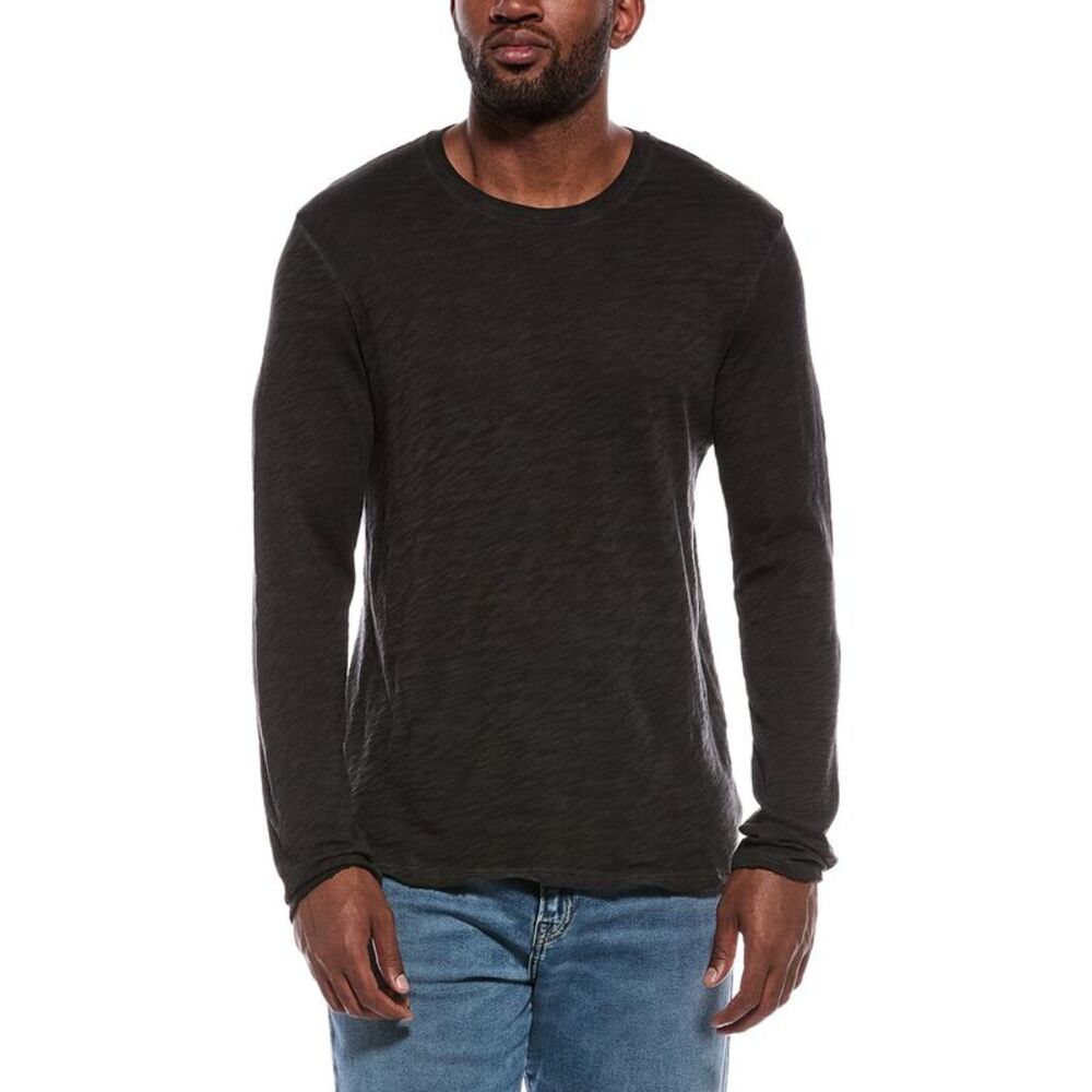 Atm Anthony Thomas Melillo Mens  Destroyed T-Shirt, Black